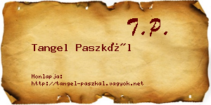 Tangel Paszkál névjegykártya